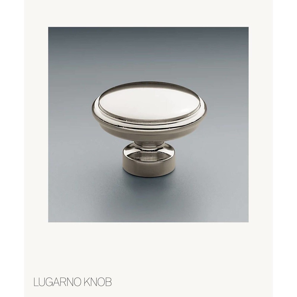 Restoration Hardware RH Lugarno 1.25" Knob Polished Chrome New In Box